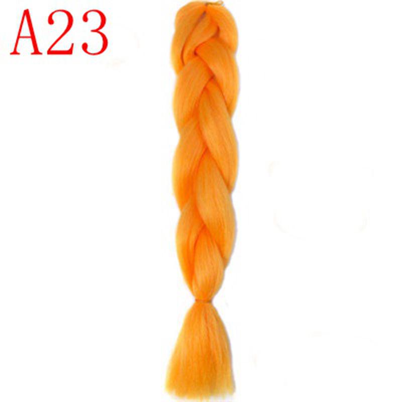 Ombre Hair Jumbo Braids Волосы Синтетические наращивания волос для женщин Розовый Красный Синий 102 Доступных цвета