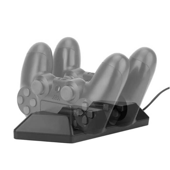 Nitho - Двойное зарядное устройство Черное для геймпадов PS4 DualSense