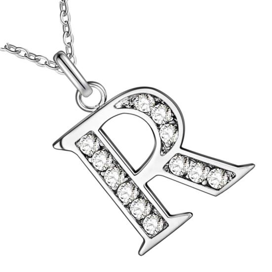 Хороший выбор, ожерелье, популярная серебряная медная цепочка со стразами и английскими буквами