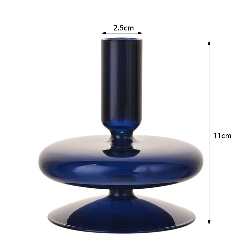 Скандинавские стеклянные подсвечники для вечеринки, стеклянная ваза, украшение для дома, подсвечник на день рождения, подсвечник, воск, Portavelas Decor