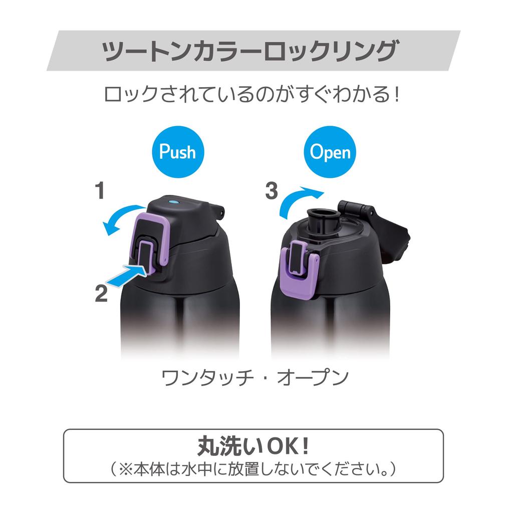 Термос для воды, спортивная бутылка с вакуумной изоляцией, черная, фиолетовая, только для холодного хранения BKPL 1,5 л FHT-1502F