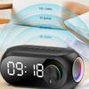 Беспроводной динамик с часами, светодиодные цифровые часы, USB-перезаряжаемые, двойной будильник, радио с функцией повтора сигнала, многофункциональное воспроизведение музыки