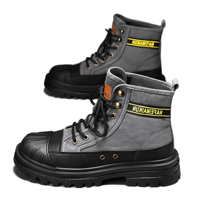 Ботинки Martin мужские высокие на весенней платформе парусиновые повседневные ботинки мужские инструментальные универсальные короткие локомотивы