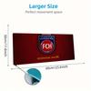 FC Heidenheim Mouse Pad, Large Gaming Desk Mat, Non-slip XXL Mousepad for Laptop & Tablet, Mini PC Playmat with Stitched Edges