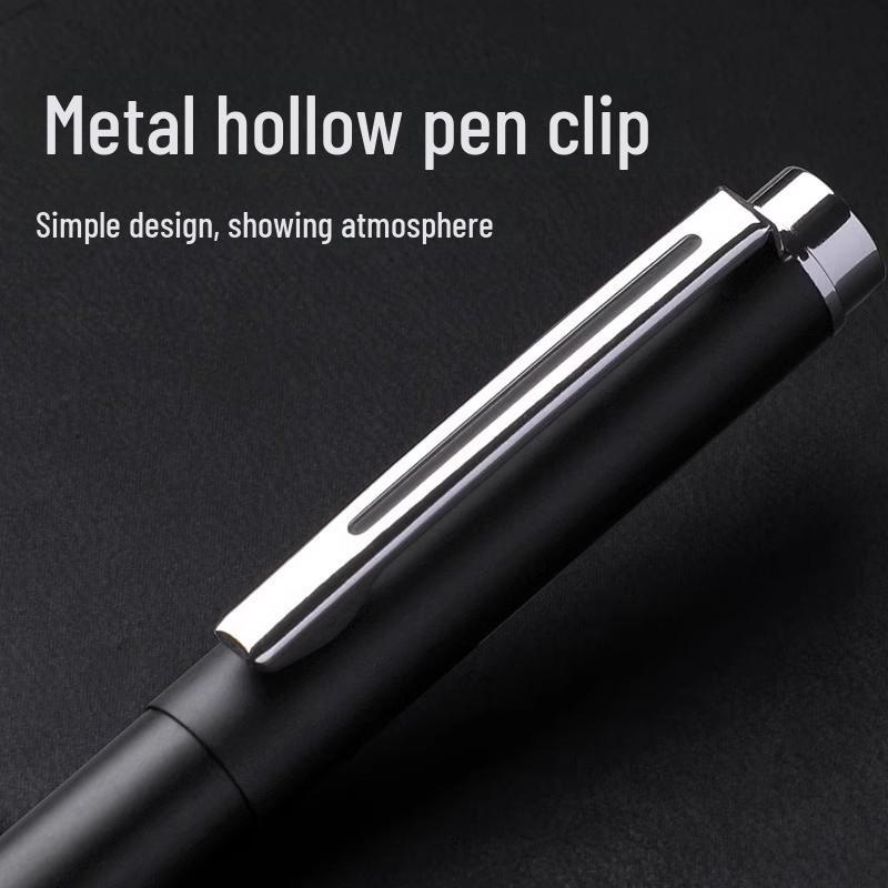 High-End Signature Gel Pen for Business: Elegant Metal Fountain Pen with Personalized Logo and Lettering for Men and Women