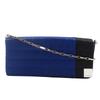 Chocolate Bar Shoulder Bag A17829 ChainShoulder Blue Satin Women Used