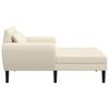 Chaise Lounge Cream Textured Velvet