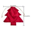 Xmas Tree Velvet Drawstring Bag Colorful Pom Pom Bell Decor Christmas Eve Gift Candy Storage Pouch Hanging Decoration Ornament 7