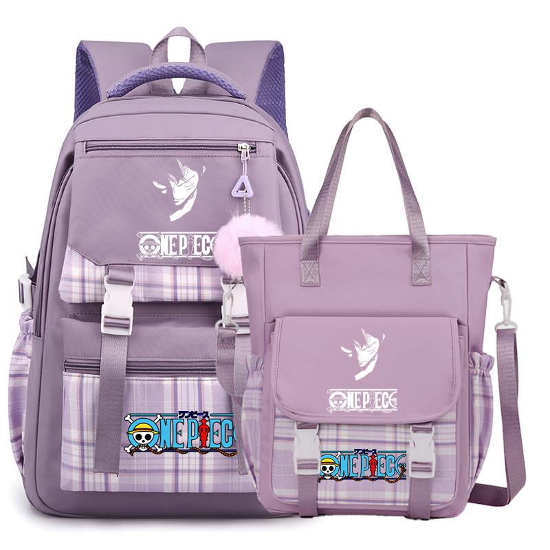 2 шт./компл. аниме цельный рюкзак высокого качества наклонная сумка через плечо повседневная сумка для подростка девочка мальчик обратно в школу мультяшная сумка рюкзак Mochila