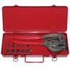Industrial (TOP) Hand Punch Set, PU-105, for Punching Steel Plates Up To 1.6mm Thick and Stainless Steel Plates Up To 1mm Thick, Sheet Metal, Leat