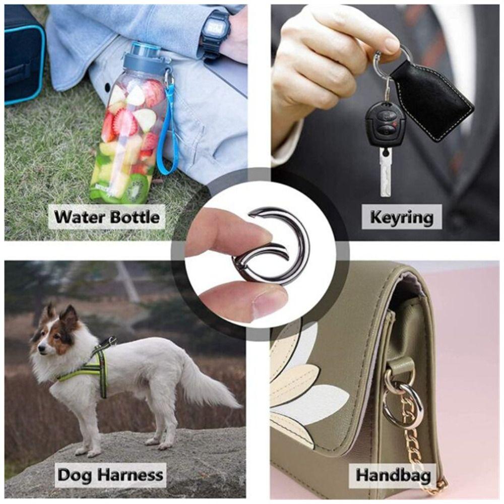 5 шт. металлический открывающийся круглый карабин 25 мм пружинная застежка O кольцо брелок зажимы изготовление брелоков