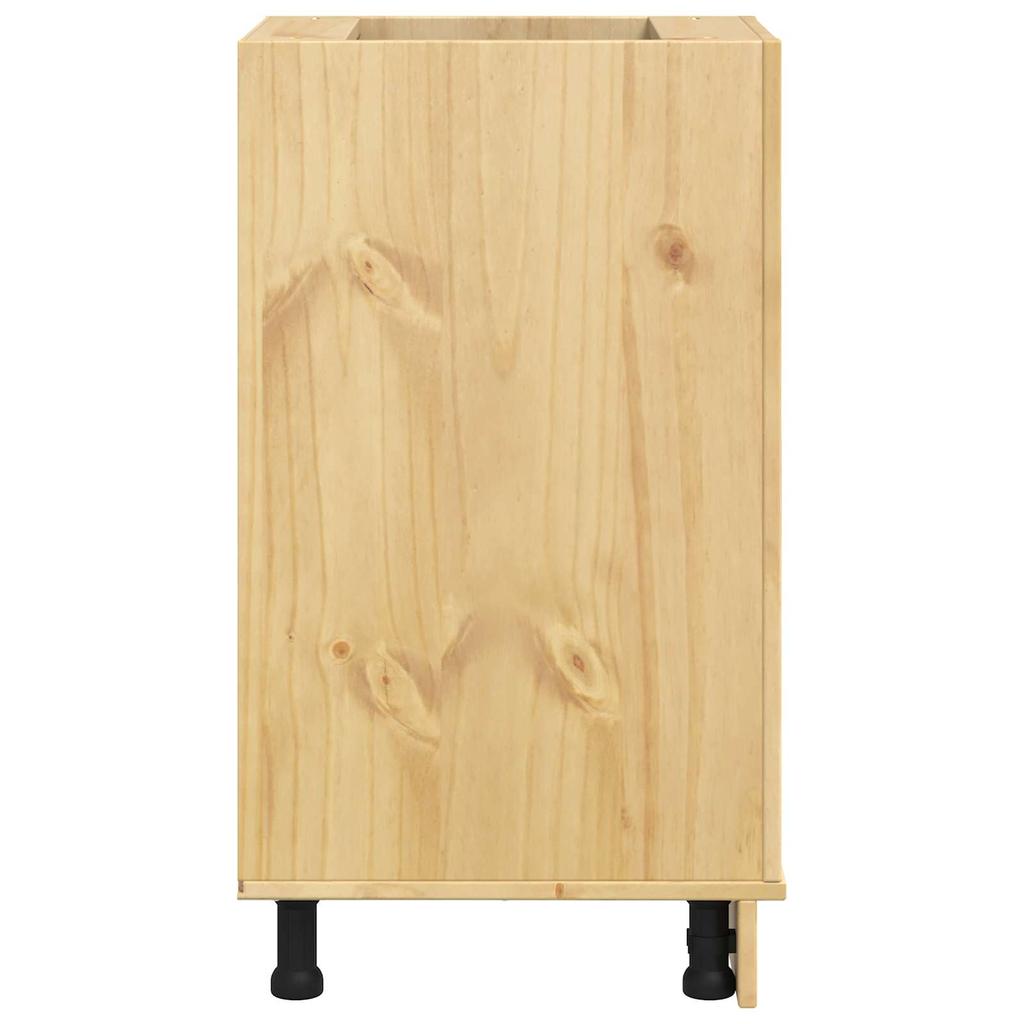 SKI Cabinet Honey Brown 40 x 46 x 81 cm Solid Pine Wood