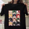 New Anime Cartoon Deku Todoroki Shoto Bakugou Katsuki Print T Shirt Women Unisex Short Sleeve Summer Fashion Loose Casual Tops Tee