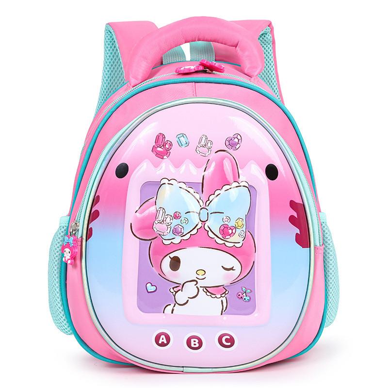 Kuromi Melody Unicorn Cinnamoroll Batman School Bag With 3d Cartoon Design And Lightweight Oxford Material For Children