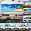 Natural Tropical Sea Beach Canvas Painting Palm Tree Seascape Posters And Prints Wall Art Pictures Living Room Home Decoration