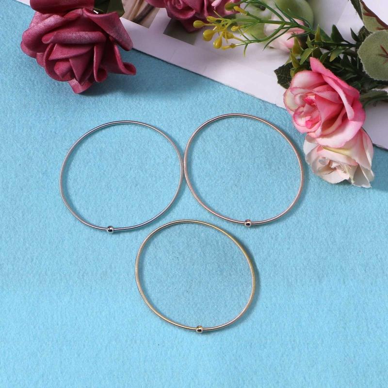 10x Браслеты из гитарных струн, браслеты-манжеты из металла цвета розового золота, наборы браслетов для женщин, девушек, ювелирные подарки, унисекс