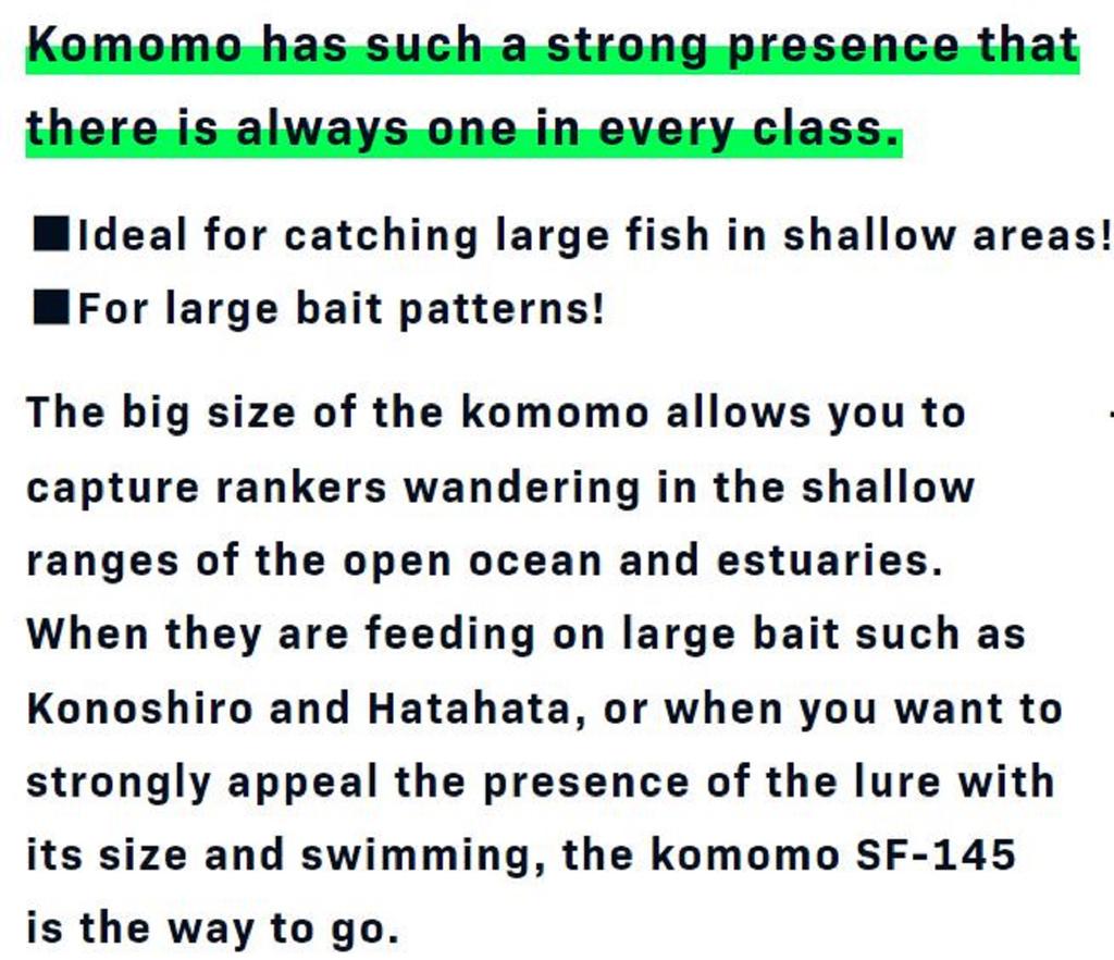 Ima Komomo SF 145 Floating Lure 112 (6422)