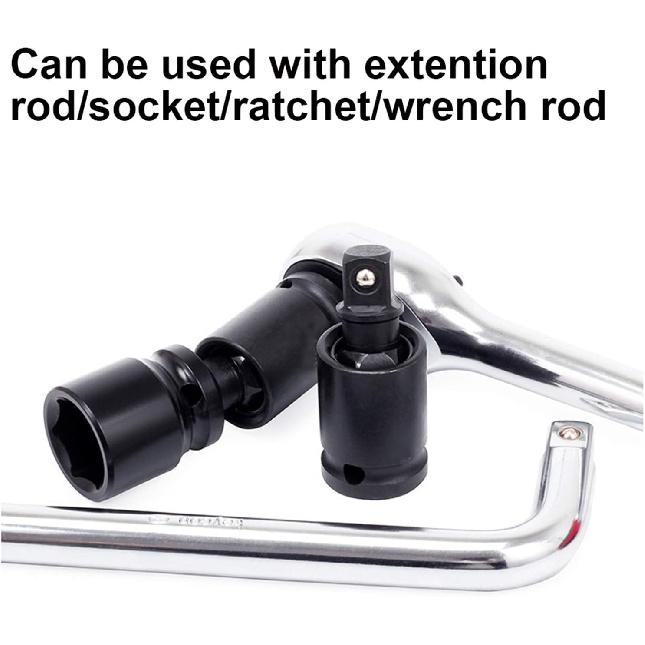 Deep Impact Socket 3/4'' Adapter Swivel Wobble Universal Joint Impact Socket - Metric, 1Pcs