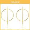 Hoop Trendy Geometric Earrings Minimalist Alloy Statement Jewelry Women For