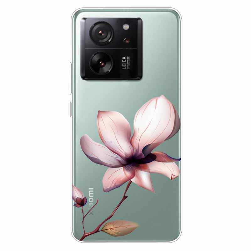 Soft Clear Cover For Xiaomi 13T Case TPU Lovely Cat Silicone Covers For Xiaomi Mi 13T Cases Transparent for Xiaomi13T Bumpers