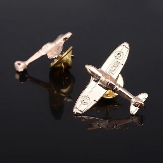 Брошь в форме самолета унисекс, булавка для костюма, воротник рубашки, значок, аксессуар, подарок