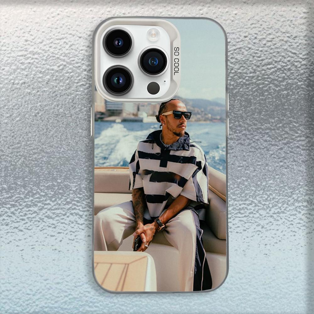 44 L-Чехол для телефона Льюиса Хэмилтона Для iPhone 16,15,14,13,12,11,Mini,Pro,MAX Белый Матовый Ударопрочный Чехол