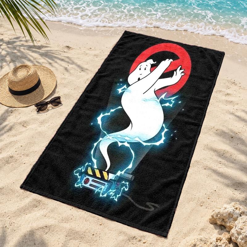 Ghostbusters Microfiber Beach Towel Quick Dry Sand Free Lightweight Beach Towels for Travel Swimming Camping