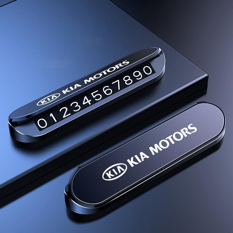 Car parking card sticker Emblem Accessory For Kia GT-Line Sportage Ceed Rio Picanto Sorento Soul Cerato Venga Forte K9 Cadenza HR8
