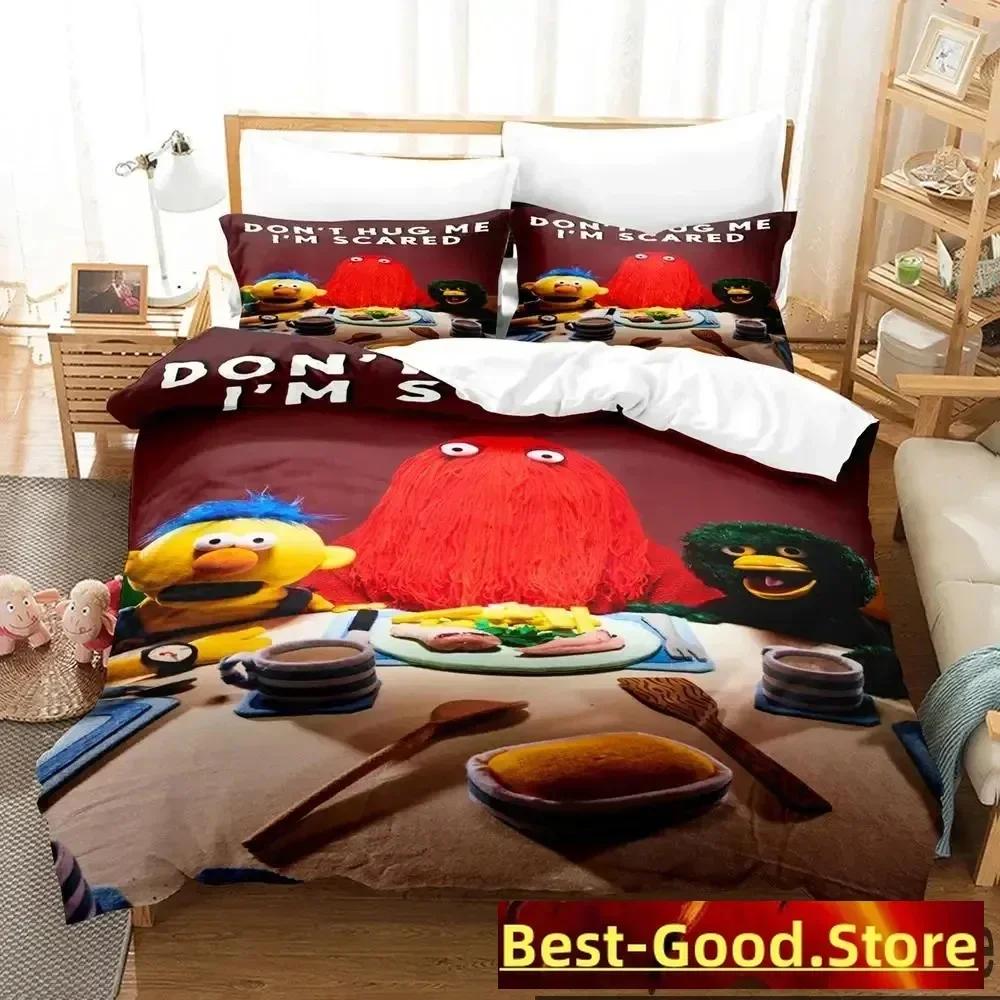 3D Print Dont Hug Me Im Scared Bedding Set Boys Girls Twin Queen King Size Duvet Cover Pillowcase Bed Boys Adult