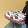 Leather Star Little White Shoes Women's New Platform Versatile Lace-Up College Casual Board Shoes Sports