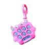 Educational Mini Monster Whack-a-mole Keychain Fun Stress Relief Toy Colorful Soft Rubber Material