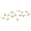 Creative 20GL Stainless Steel Nose Stud with Micro-Inlaid Zircon - Stylish Body Piercing Jewelry