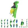 Надувной костюм инопланетянина на Хэллоуин с забавным дизайном мультяшного персонажа в зеленом цвете