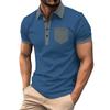 Men's Spring Colorblock Short Sleeve Lapel Shirt Men's Casual Fashion Shirt