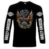 Мужская футболка с длинным рукавом Harley Davidson, 100% хлопок, размеры от S до 6XL