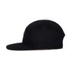 VARZAR VA Square Applique Wool Baseball Cap Black