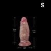 Thick Realistic Dildo,Giant Dual Density Silicone Penis with Strong Suction Cup,Soft Light Beige Design for G-Spot&Anal Stimulation,Adult Toy