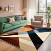 Modern Geometric Large Rugs for Living Room Decoration Nordic Style Home Carpet Light Luxury Bedroom Rug Non-slip Washable Mat