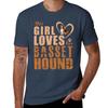This Girl Loves Her Basset Hound Tshirt Mechanic Work Tee Shirt Tshirt