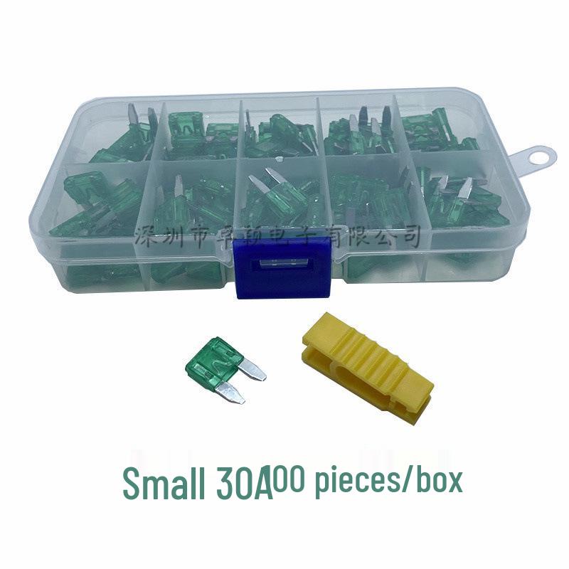 Набор автомобильных предохранителей: Ножевые предохранители малого, среднего и большого размера (1A, 3A, 10A, 15A)