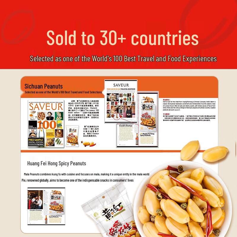HUANGFEIHONG Spicy Peanuts Snack