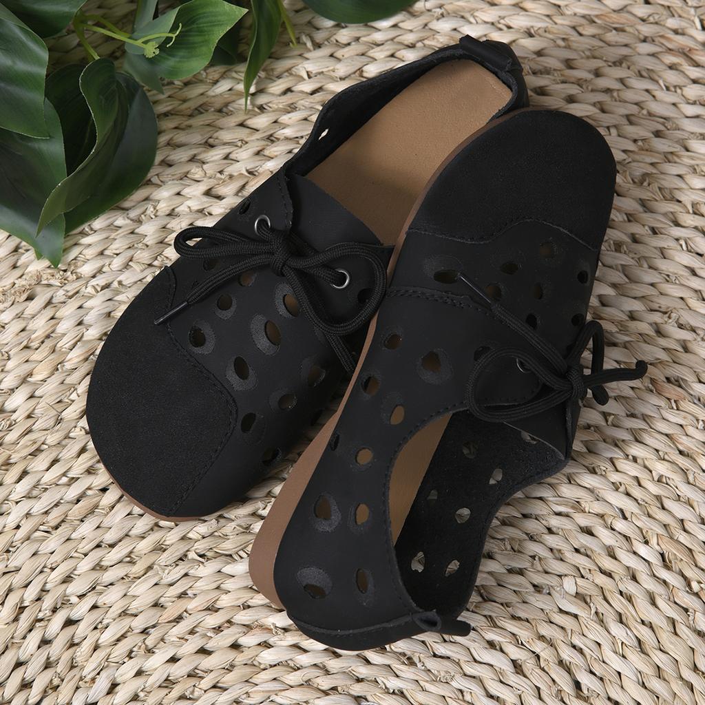 Обувь для женщин на плоской подошве Mokasin Летние женские сандалии Slip-on Barefoot Round Toe Hollow Comfortable Soft White Cheap Распродажа