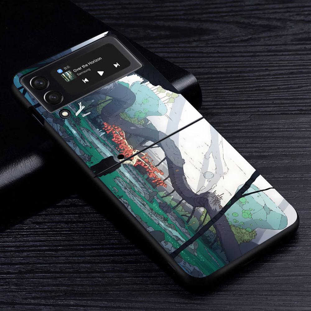 Scavengers Reign Comic Case для Samsung Galaxy Z Flip3 5G Flip4 PC Hard Phone Shell Z Flip 4 3 Black Coque Zflip3 Zflip4 Cover