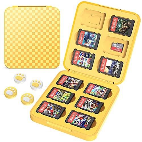 Чехол для игровой карты для игр Nintendo Switch, защитный чехол для хранения Switch с 4 отверстиями для больших пальцев Joy-Con