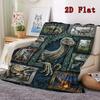Prehistoric Dinosaurs 2D Flat Pattern Flannel Blanket, High quality All Seasons, Home Decor, Warmth and Comfort, Perfect for Christmas Gifts.