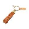 Key Ring Leather Key Holder Strap Accessories Leather Genuine Leather Cowhide Brand Italy Unisex Key Holder Classic SKH040PG0001 Caramel