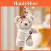 Bear Shawl Teddy Plush Keychain Cartoon Animal Doll Decoration Bag Gift Pendant