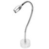 Aluminum Alloy LED Work Wall Light Flexible Gooseneck Table Wall Light (Wiring 110‑240V) Silver 6000K