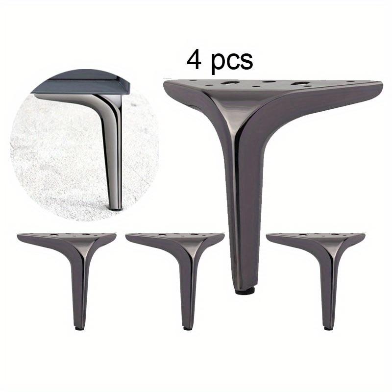 4pcs Furniture Leg Metal Home DIY Heavy Duty Replacement Feet for Bookshelf Sofa Cabinet Chair Couch Coffee Table Desk Bench Nightstand Etc