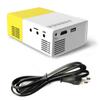 Elisona® vidéo projecteur YG300 Mini Portable 1300mAh intégré batterie multimédia numérique vidéo projecteur à LED 1080p pour par...